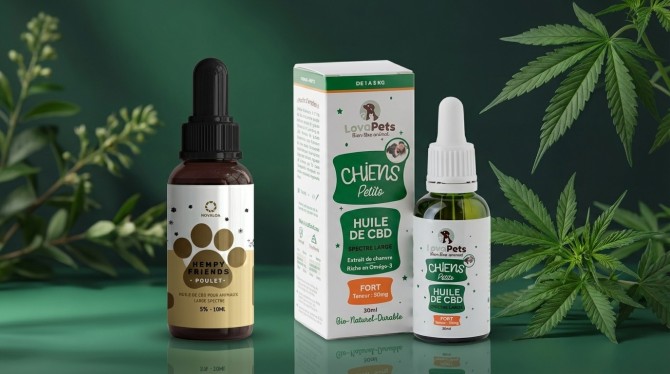 Huile cbd chien